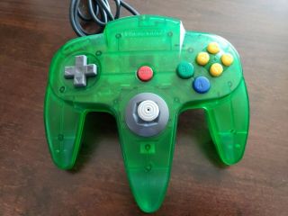 Nintendo 64 Jungle Green Controller Funtastic N64 Rare Tight Joystick