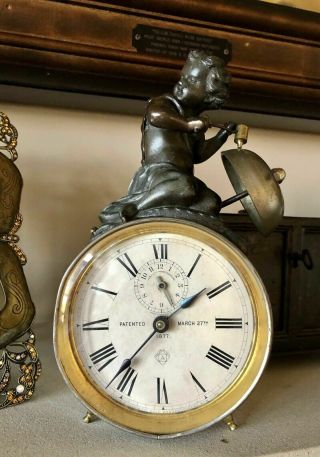 Very Rare Antique Ansonia " Echo " Model Clock,  Value $2000