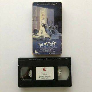 The Stuff Vhs Rare Oop Horror 1985 World Video Rated R