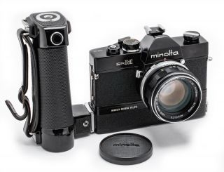 (31) Rare Minolta Srm Motorized Camera W/58/1.  4,  Splendid,  Serviced,  L@@k