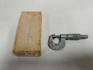 Rare Vintage Lufkin 3630 Usa Machinist Toolmaker Micrometer (a15)