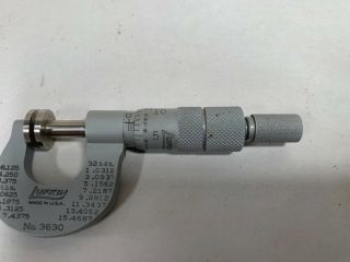 RARE Vintage Lufkin 3630 USA Machinist Toolmaker Micrometer (A15) 3