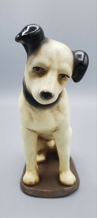 Rare Vintage Rca Victor Nipper The Dog Ceramic Figure 6 Inches Tall For Victrola
