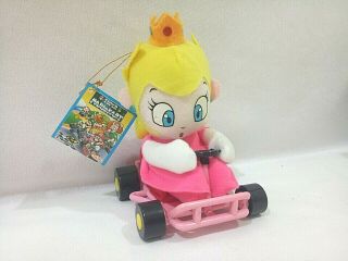 Rare Mario Kart Princess Peach 6 " Plush Doll Takara Japan Import 1993 Tag