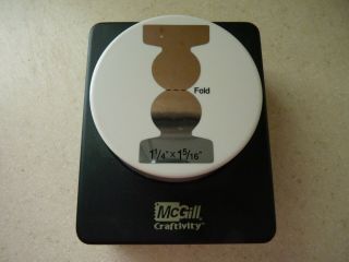 Mcgill Craftivity 68600 Round File Tab Paper Punch 1 1/4 " X 1 5/16 " Rare