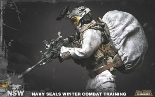Mini Times 1/6 Scale Action Figure U.  S.  Navy Seal Winter Combat Training Mt - M011