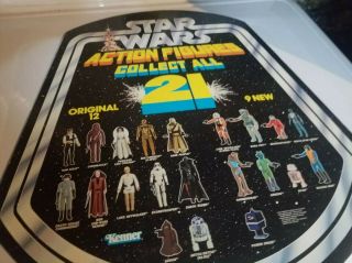 Star Wars Kenner Vintage Display Rare Collect all 21 Action Figures 3