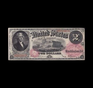 Rare 1878 $2 Legal Tender Strong Very Fine