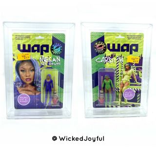 Wap Cardi B And Megan Thee Stallion Custom Action Figures By Wicked Joyful
