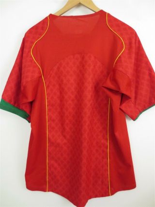 Rare Men ' s NIKE Total 90 PORTUGAL Stitched World Cup Soccer Jersey Size L 3