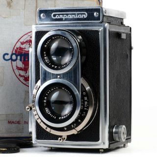 :[very Rare] Bradac Companion 6x6 Tlr Pre - Wwii Camera Meyer 75mm F2.  9 Lens W Box