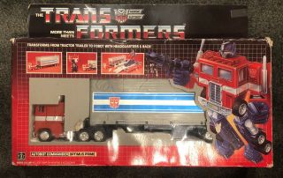 1984 Transformers G1 Optimus Prime Near Complete W/instructions Takara Hasbro