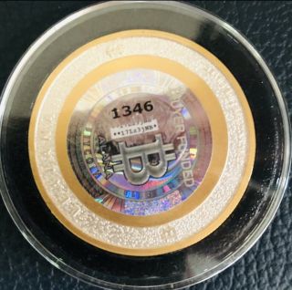 Bitcoin Lealana Like Casascius 1.  0 BTC UNFUNDED Silver Gold Coin RARE - 10 MADE 2