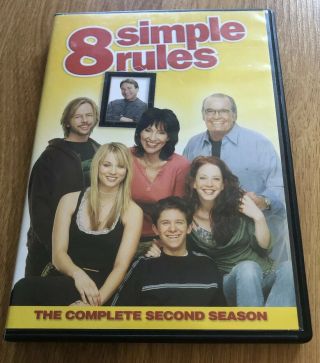 8 Simple Rules: Season 2 (dvd,  3 - Disc Set) Complete Second Oop Rare Region 1