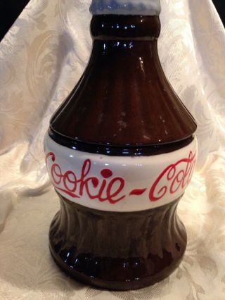 Rare And Vintage Coca Cola Cookie Cola Cookie Jar Soda Bottle Coke Green