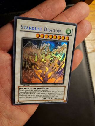 Stardust Dragon Ghost Rare 1st Edition Tdgs English Version Yugioh Card Htf
