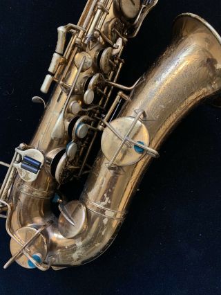 Vintage Buescher The Aristocrat Alto Saxophone 1933 Rare Neck No.  3