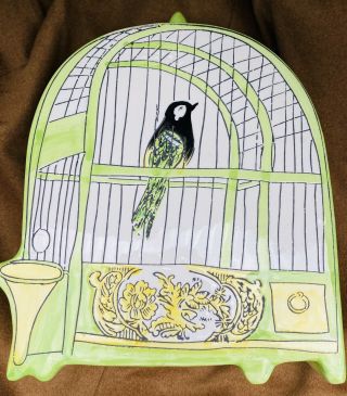 Molly Hatch Anthropologie Birdhouse Extremely Hard - To - Find Birdcage Rare