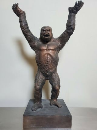 Rare 1976 King Kong Movie Statue Maquette Dino De Laurentiis Vintage Sculpture