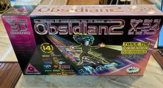 Quantum3d Obsidian2 X - 24 - 3dfx Voodoo2 Single Card Sli W/ Retail Box - Rare