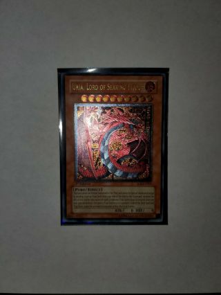 Yugioh Uria,  Lord Of Searing Flames Ultimate Rare 1st Edition Soi En001