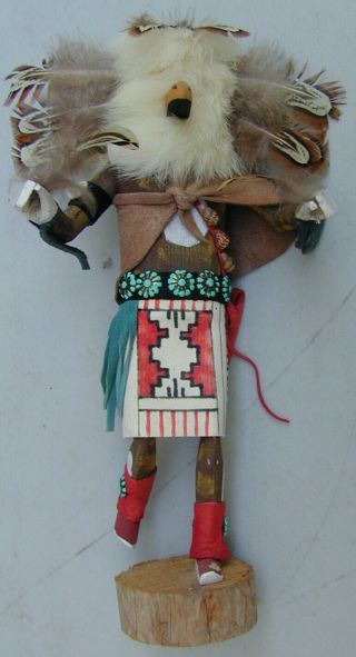 Old Hand Carved Hopi Kachina Doll " The Owl Dancer " Very Rare