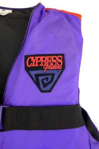 CYPRESS GARDEN ULTRA RARE 1998 WATER SKI VEST MADE IN THE USA STORED 20 YEARS 3