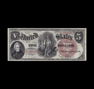 Extremely Rare 1880 $5 Legal Tender Strong Very Fine