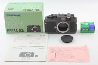FedEx✈ [ RARE Gray BOX ] Voigtlander BESSA R3A 35mm Rangefinder Camera Japan 2