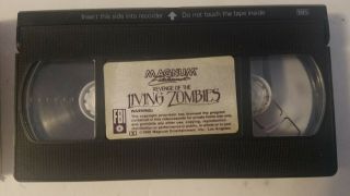 Revenge of the Living Zombies (1988) - VHS Tape - Horror - FleshEater - RARE 3