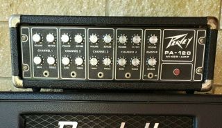 Peavy Series Pa - 120 Mixer Amp 4 Channel & Master Rare Only