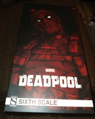 Sideshow Collectibles Deadpool 1/6th Scale Figure Pre - Owned