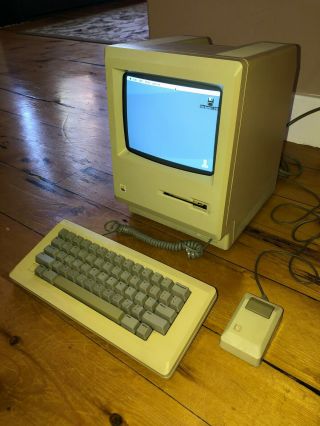 Very Rare Macintosh 128 M0001 128K w/ Keyboard & Mouse & cover - 2