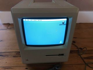 Very Rare Macintosh 128 M0001 128K w/ Keyboard & Mouse & cover - 3