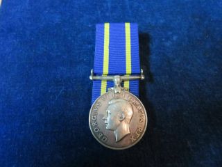 Rare Named Orig Ww2 George Vi " Rcmp " Long Service Medal (only 326 Awarded)