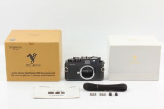 Rare [top Boxed] Voigtlander Bessa R2m 250 Jahre Limited Camera From Japan