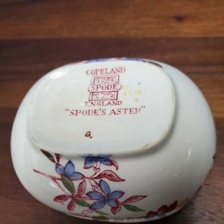 SPODE England SPODE ' s ASTER pattern RARE individual mini sugar bowl with lid 2