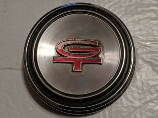 1968 1969 Ford Mustang Gt Chrome 7.  5 In Center Hub Cap Rare Oem Factory Part