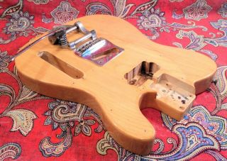 Vintage 1973 Fender Telecaster BODY - Natural Finish w/ FACTORY BIGSBY - RARE 2