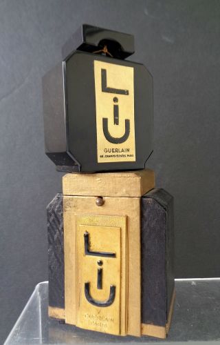 Rare Guerlain Flacon Tabatiere Snuff Bottle " Liu " 2.  7 Fl Oz Perfume 1929