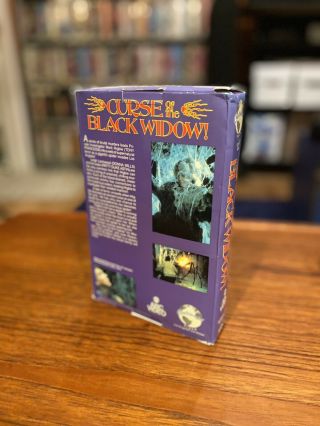 Curse Of The Black Widow Rare Continental Big Box Horror VHS 3