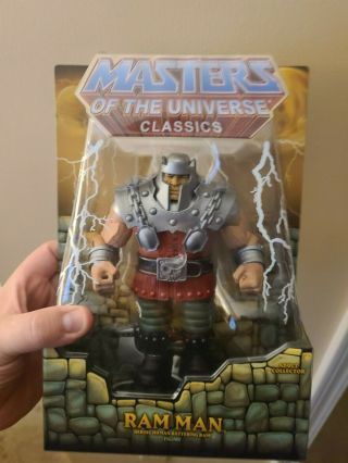 Masters Of The Universe Classics: Ram Man With Mailer By Mattel