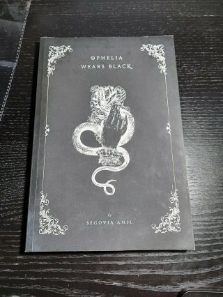 Ophelia Wears Black Poetry Book Very Rare Segovia Amil