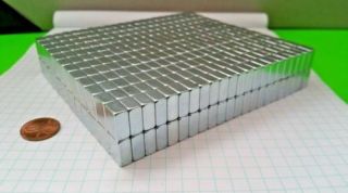 2,  000 Neodymium Block Magnets.  Strong Rare Earth 1/2 × 3/8 × 1/4 " N50