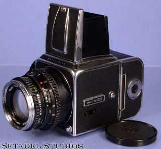 Hasselblad 500cm Transitional Camera,  Black 100mm F3.  5 Chrome Ring Lens Rare
