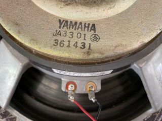 Rare Yamaha NS - 2000 13” Graphite Cone Woofer Pair 28 Hz Bass OCS Refoam 3