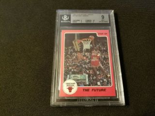 1986 Michael Jordan Star The Future Rookie Card 10 Rc Bgs 9 - Rare