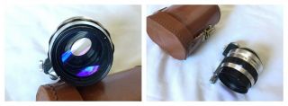 Rare Bolex Moller 8/19 1.  5x Anamorphic Panoramic Anamorphot Lens With Case Vtg