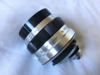 RARE Bolex Moller 8/19 1.  5x Anamorphic Panoramic Anamorphot Lens with case Vtg 3