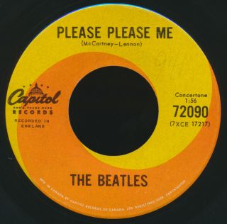 Beatles Ultra Rare April 63 Canadian " Please Please Me " First Issue 45 Rarest